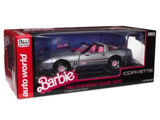 Chevrolet Corvette 1986  *Barbie* Coolest Car in Town, silver Auto World 1:18